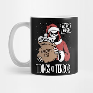 Tidings of Terror Naughty List Design Mug